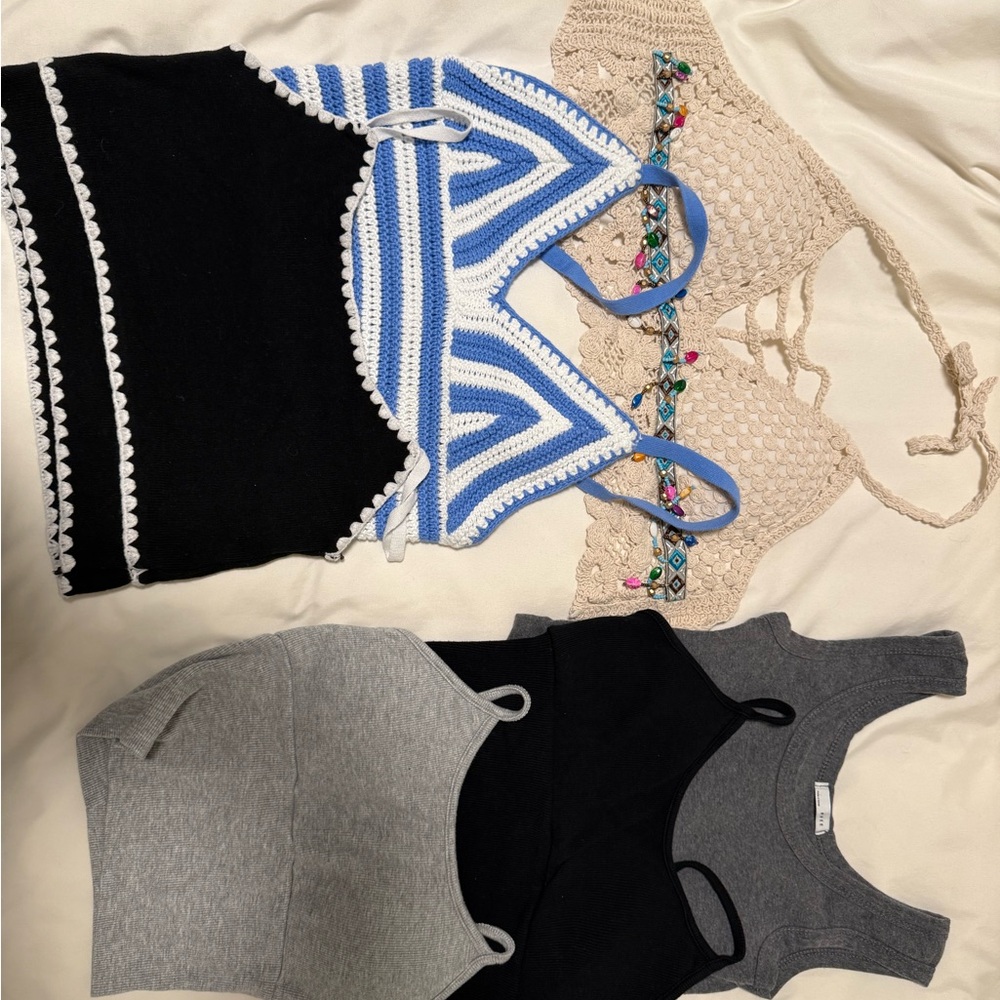 Women's Camisole Set * 6 - Black, Blue, Gray, Cream